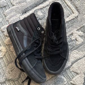 Black High-Top Sneakers
